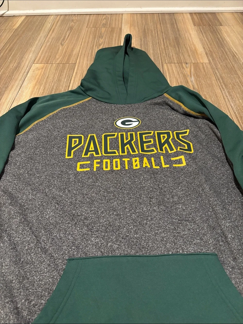 Fanatics Green and Gray Green Bay Packers Crewneck Hoodie